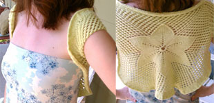 block 'n tackle knitting: new shrug pattern!